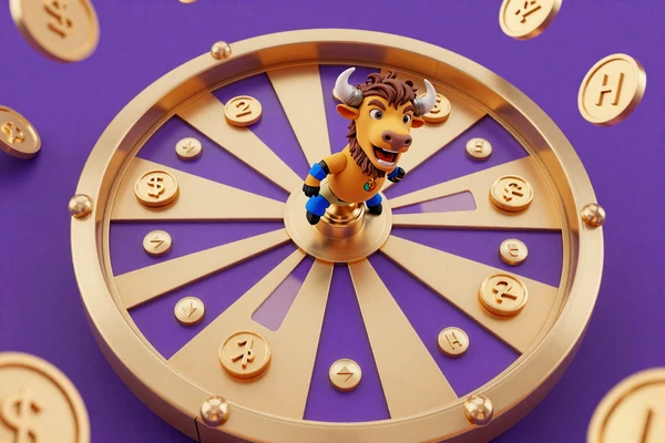 Bizzo Casino Fortune Wheel Gl&uuml;cksrad mit zuf&auml;lligen Pr&auml;mien